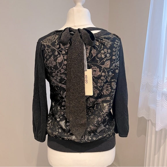 Kenzo Sweaters - KENZO charcoal grey & gold jumper, size Large.